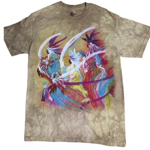The Mountain Native American Graphic Tee Streetwear Medium - Picture 1 of 4